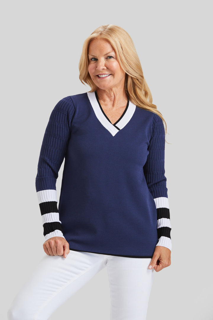 Off to the Races V-Neck-FINAL SALE
