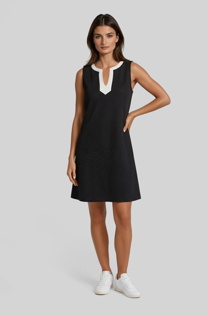 Praise Pique Lark Color Block Dress