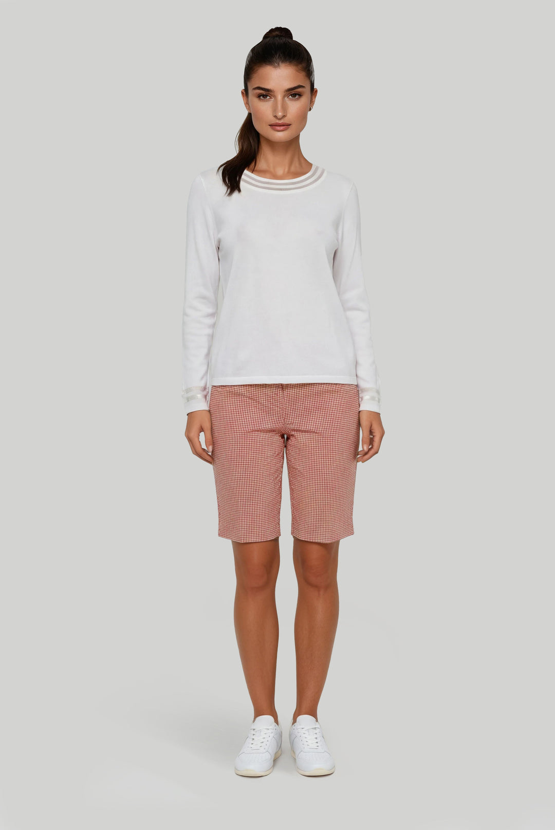 L/S Crew Sheer Bliss XS / White