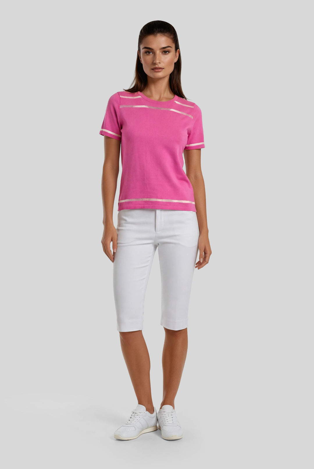 S/S Crew Sheer Bliss XS / White