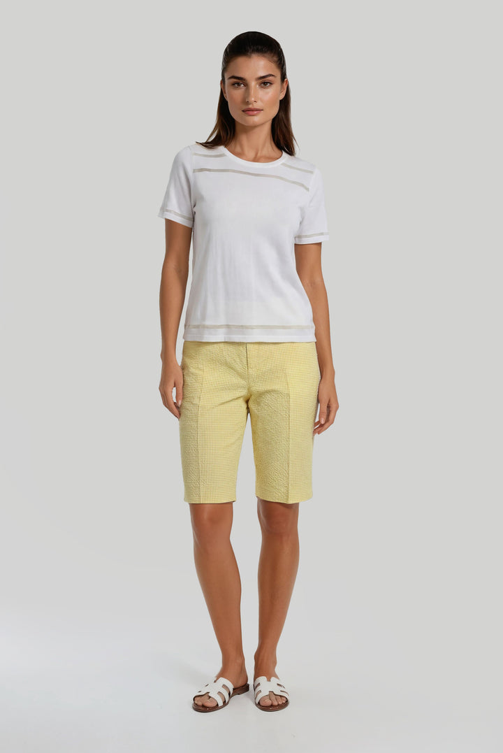 S/S Crew Sheer Bliss XS / White