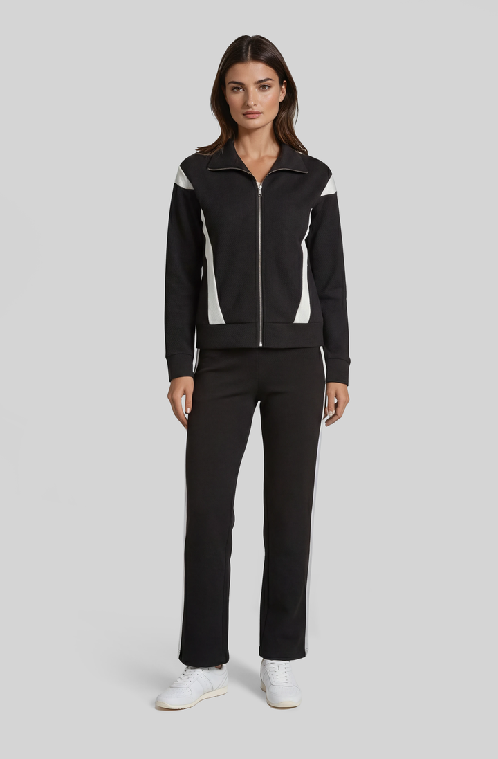 Praise Pique Vicki Striped Zip Jacket