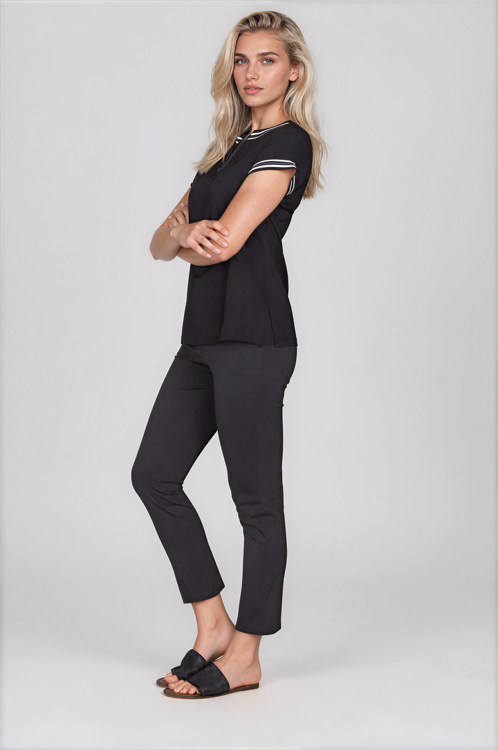 Troy Pull on Crop Jean Premier Stretch