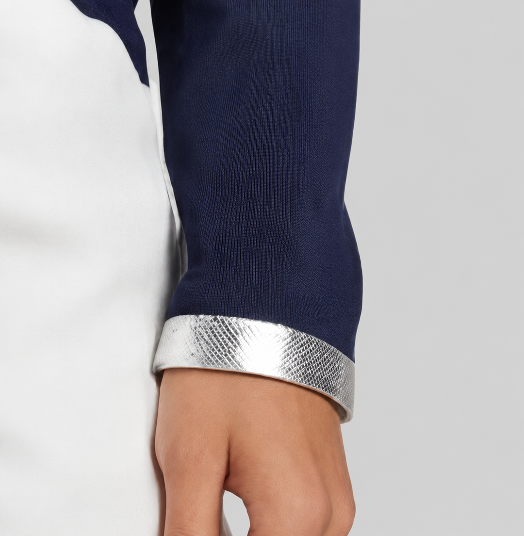 Moon Over Miami Bracelet V-Neck with Foil Accent