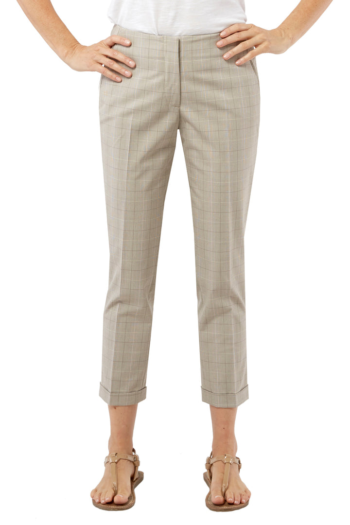 Randy Pant - Neutral Plaid: FINAL SALE