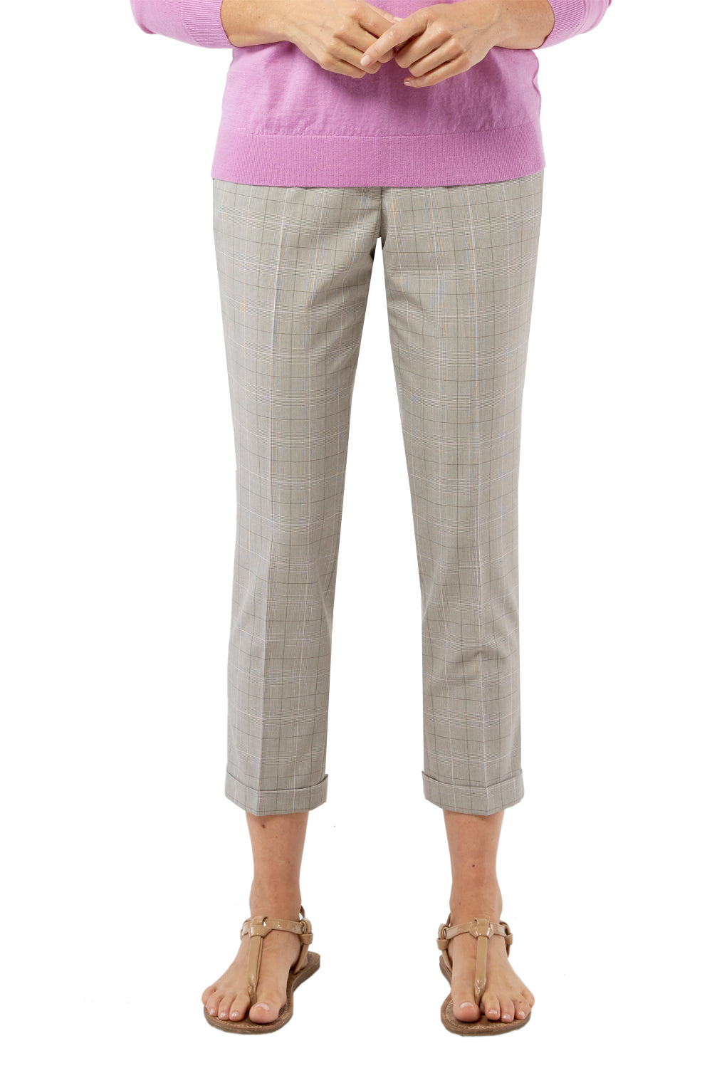 Randy Pant - Neutral Plaid: FINAL SALE