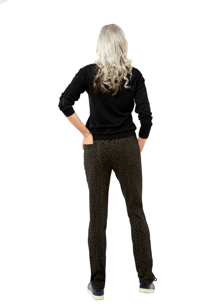 Jean Pant - Cheetah - Print Knit: FINAL SALE