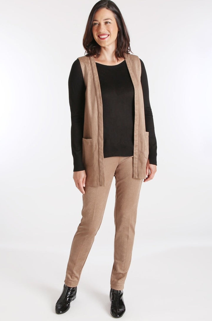 Ivy Jegging - Embossed Faux Suede: FINAL SALE