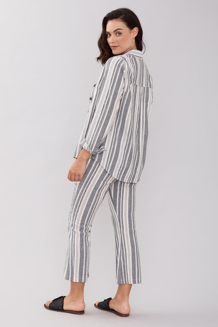 Regan Crop Flare - Liberty Linen: FINAL SALE