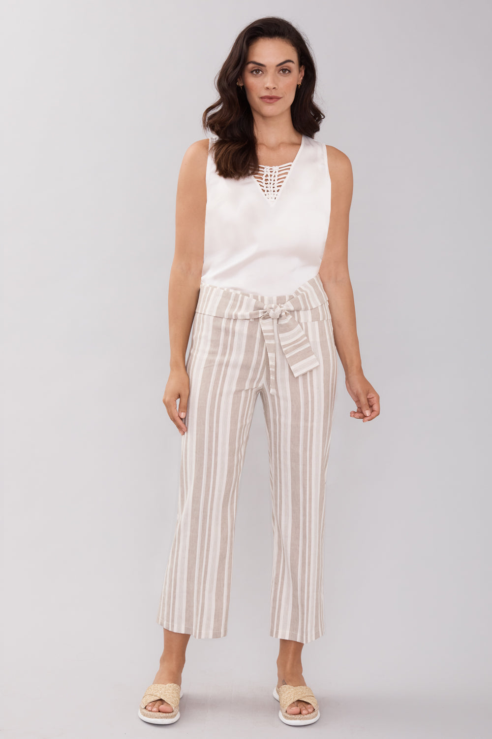 Noah Crop Pant - Liberty Linen: FINAL SALE