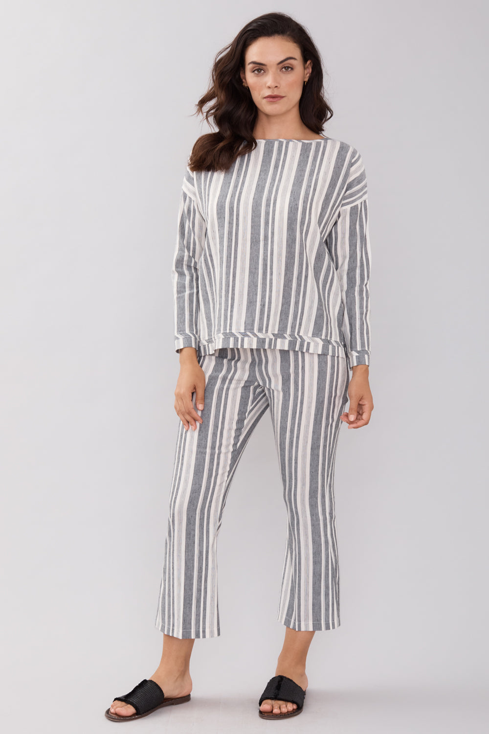 Esme Boat Neck Top - Liberty Linen: FINAL SALE