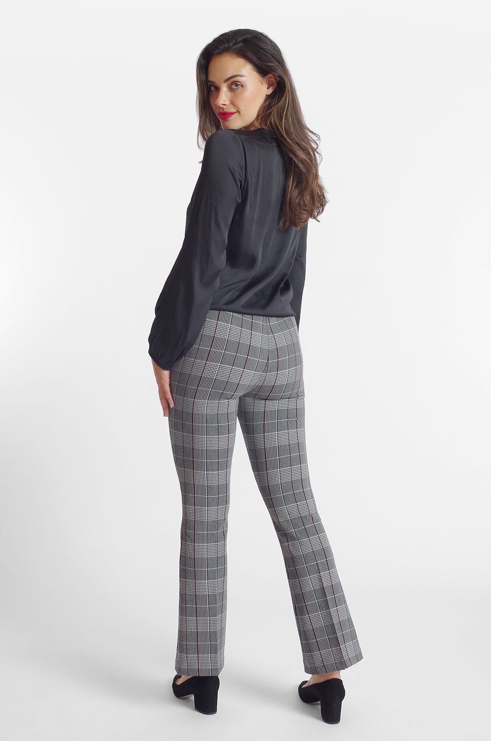Cher Flare Pant - Sussex Plaid: FINAL SALE