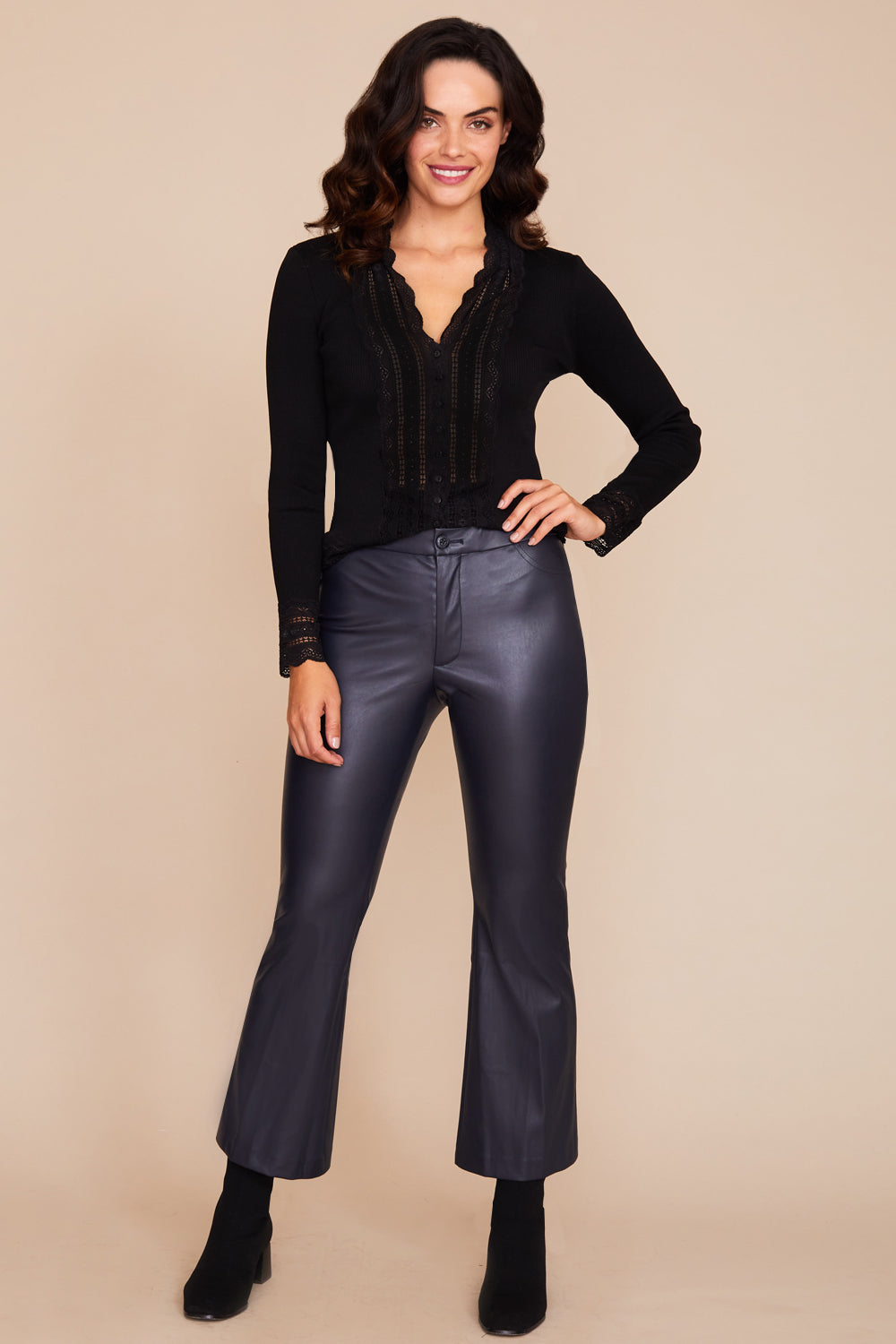 Raquel Pant - Faux Leather: FINAL SALE