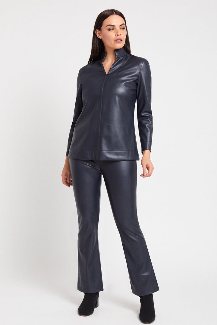 Sutton Tunic - Faux Leather: FINAL SALE