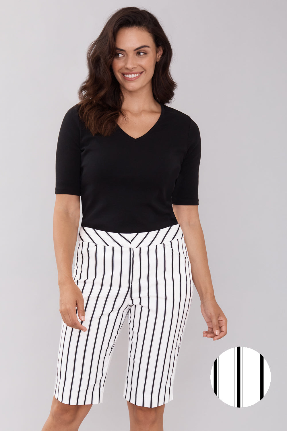 Heather Short - Parallel Stripe- FINAL SALE