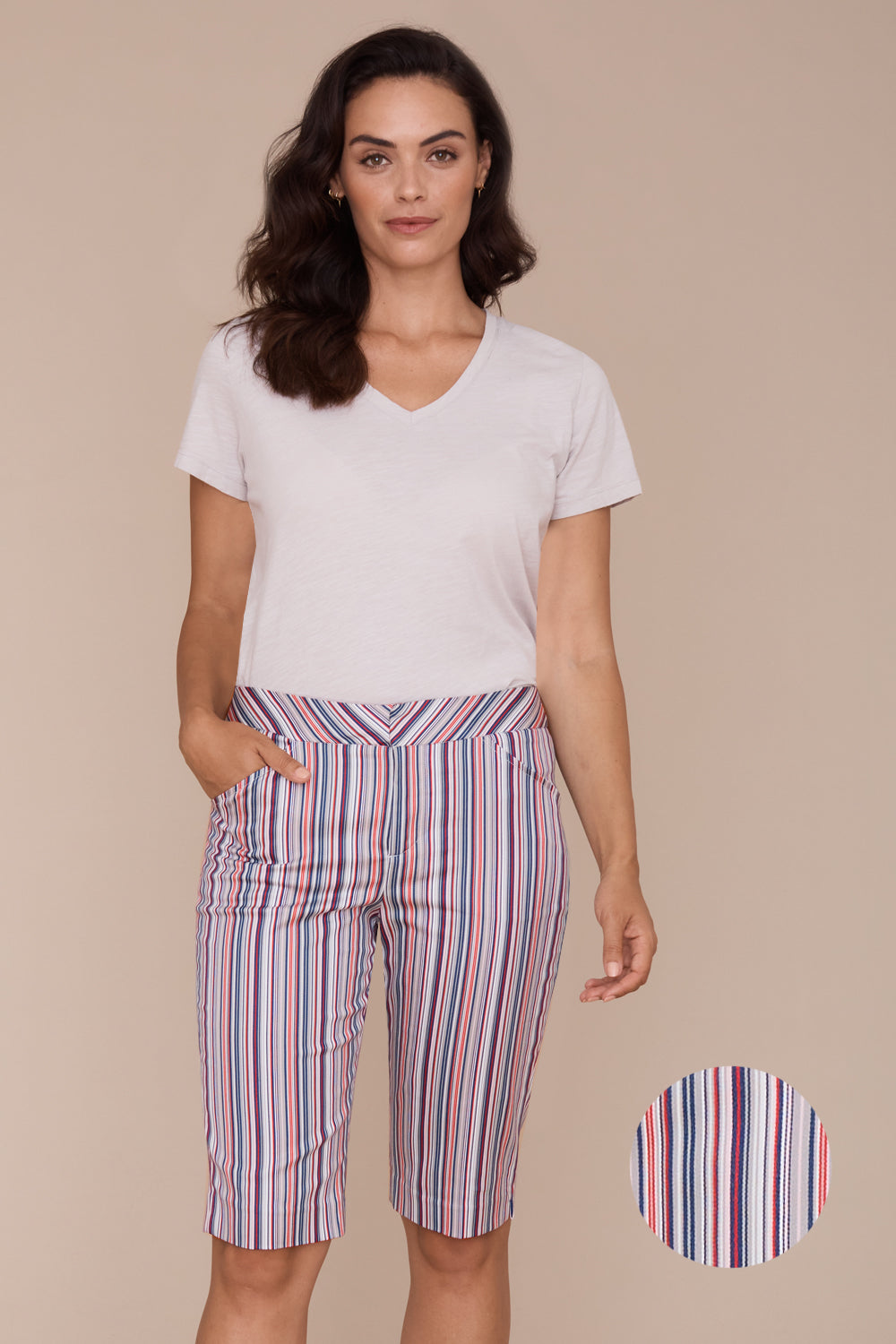 Heather Short - Parallel Stripe- FINAL SALE