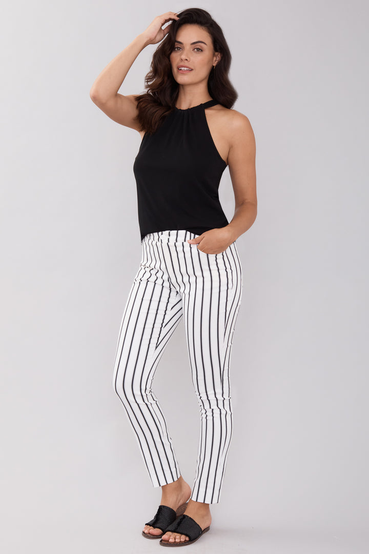 Twiggy Slim Jean - Parallel Stripe: FINAL SALE