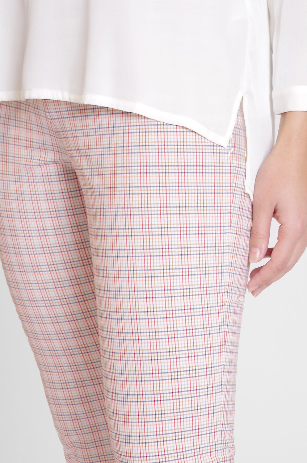 Jasmine Pant - Seaside Check: FINAL SALE