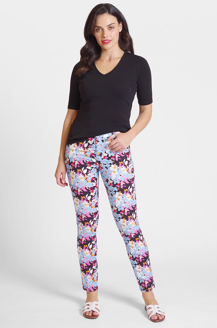 Twiggy Slim Jean - Colorful Bouquet: FINAL SALE