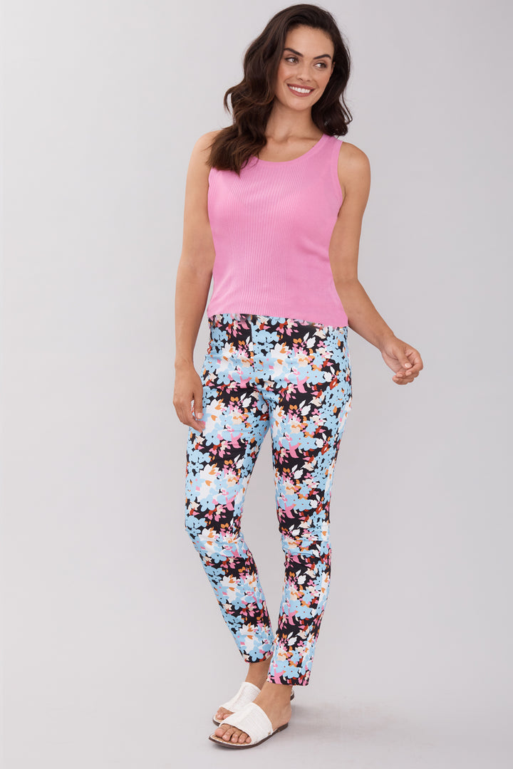 Jasmine Pant - Colorful Bouquet: FINAL SALE