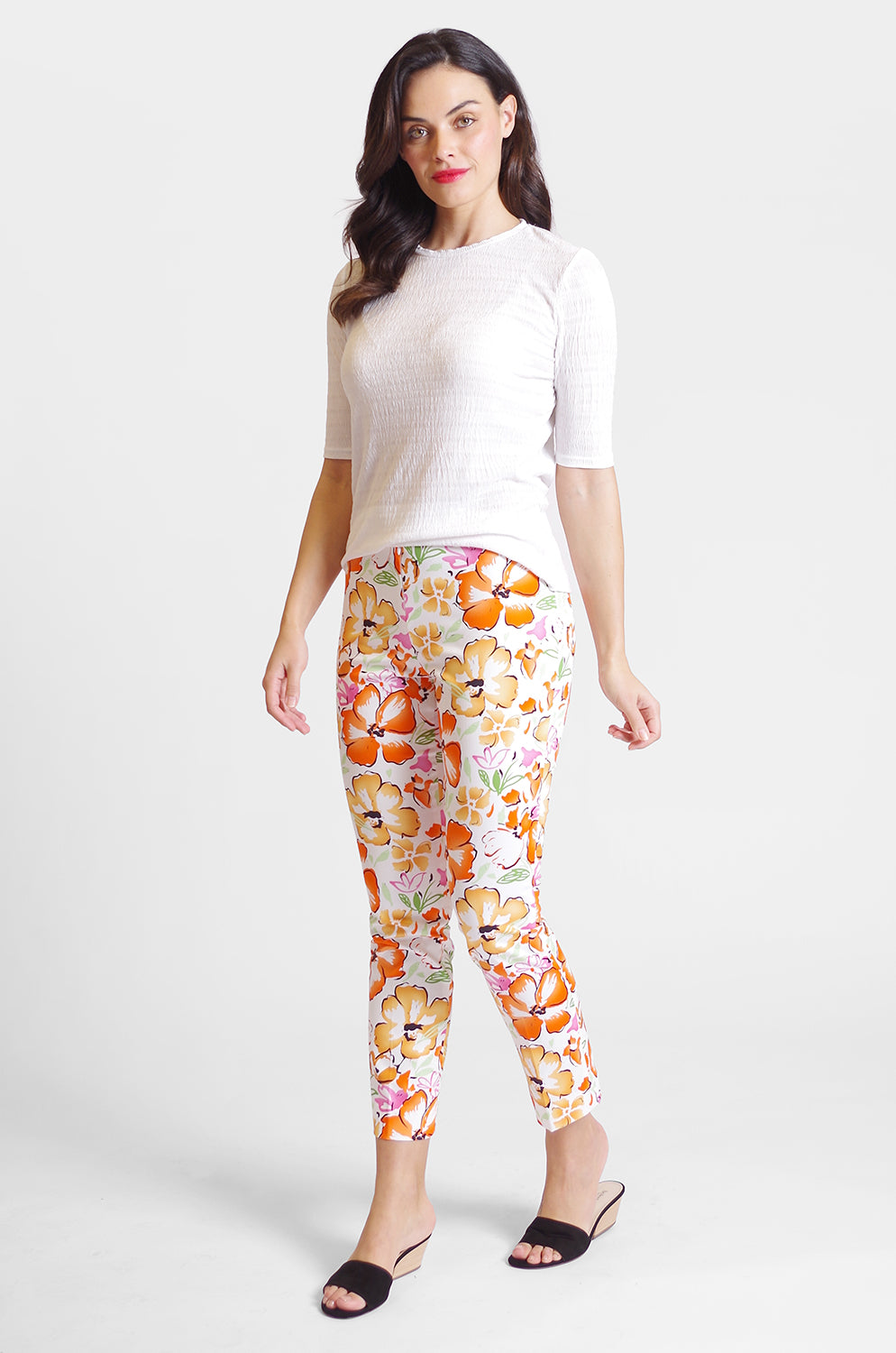 Kaylee Pant - Multi Floral: FINAL SALE – Peace of Cloth