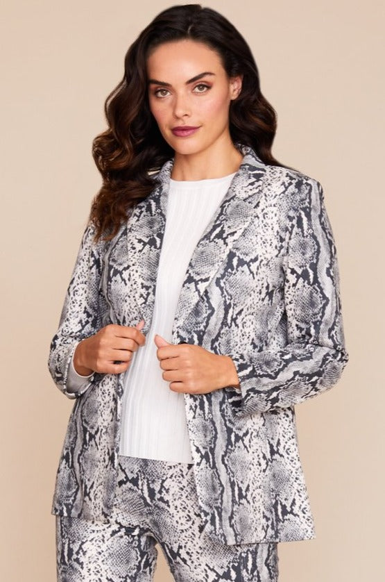 Peyton Jacket - Printed Faux Suede: FINAL SALE