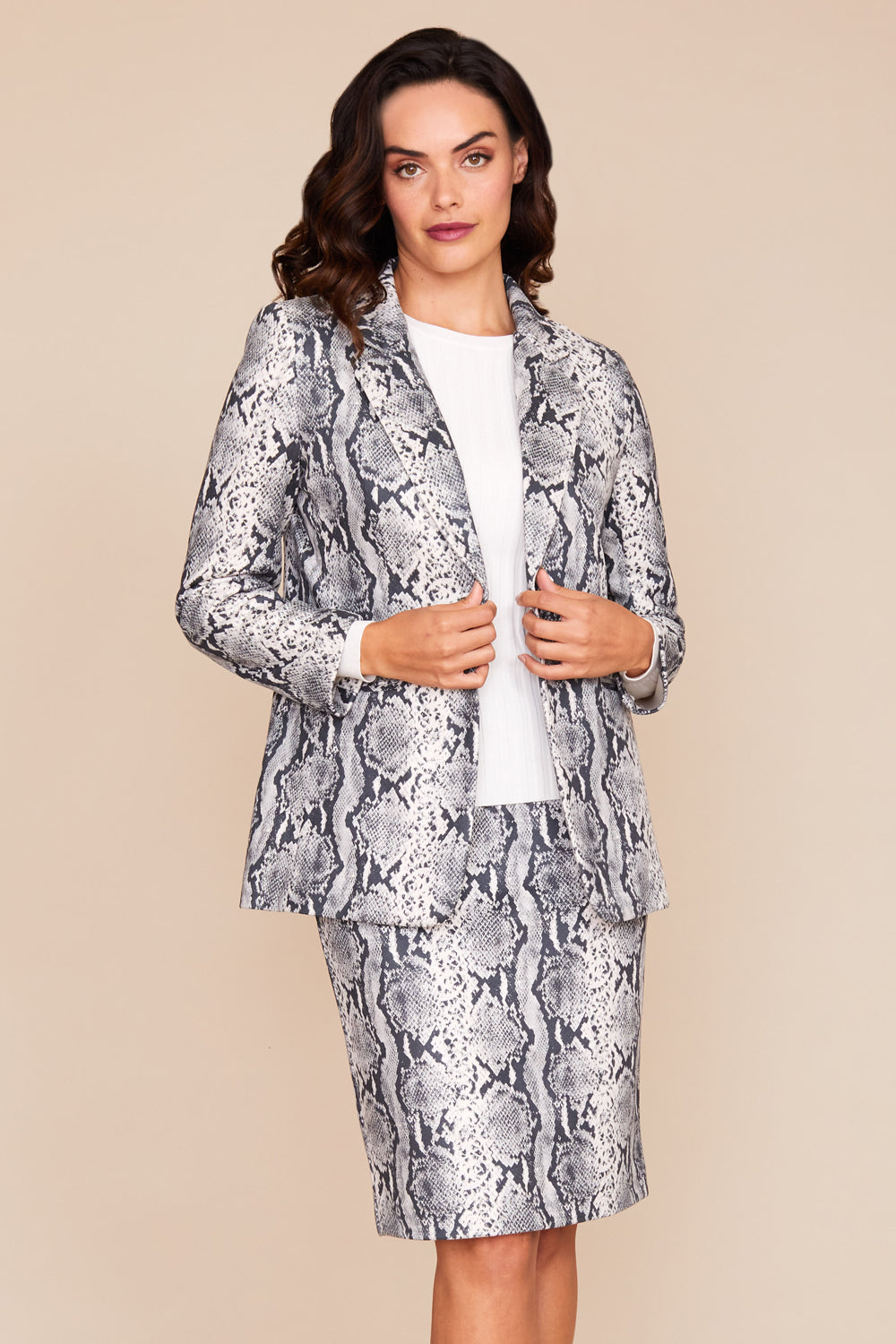 Peyton Jacket - Printed Faux Suede: FINAL SALE