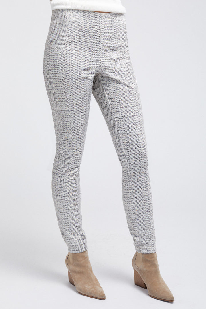 Chantal  Seamed Legging - Glitter Plaid Suede: FINAL SALE
