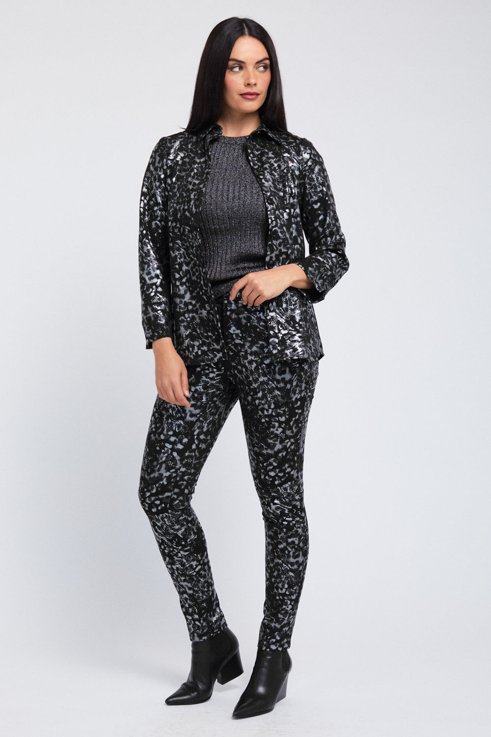 Ruth Shirt Jacket - Metallic Safari: FINAL SALE