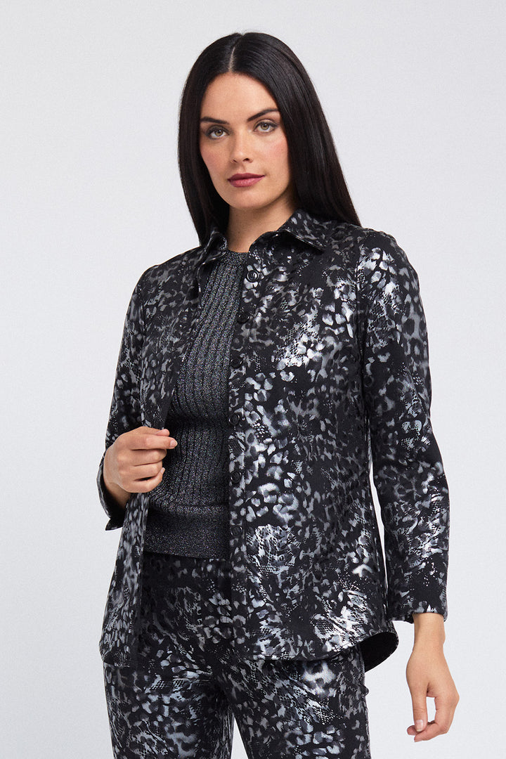 Ruth Shirt Jacket - Metallic Safari: FINAL SALE