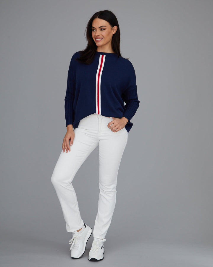 Novelty Stripe Easy Tunic- FINAL SALE