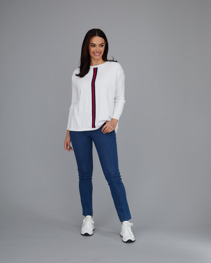 Novelty Stripe Easy Tunic- FINAL SALE