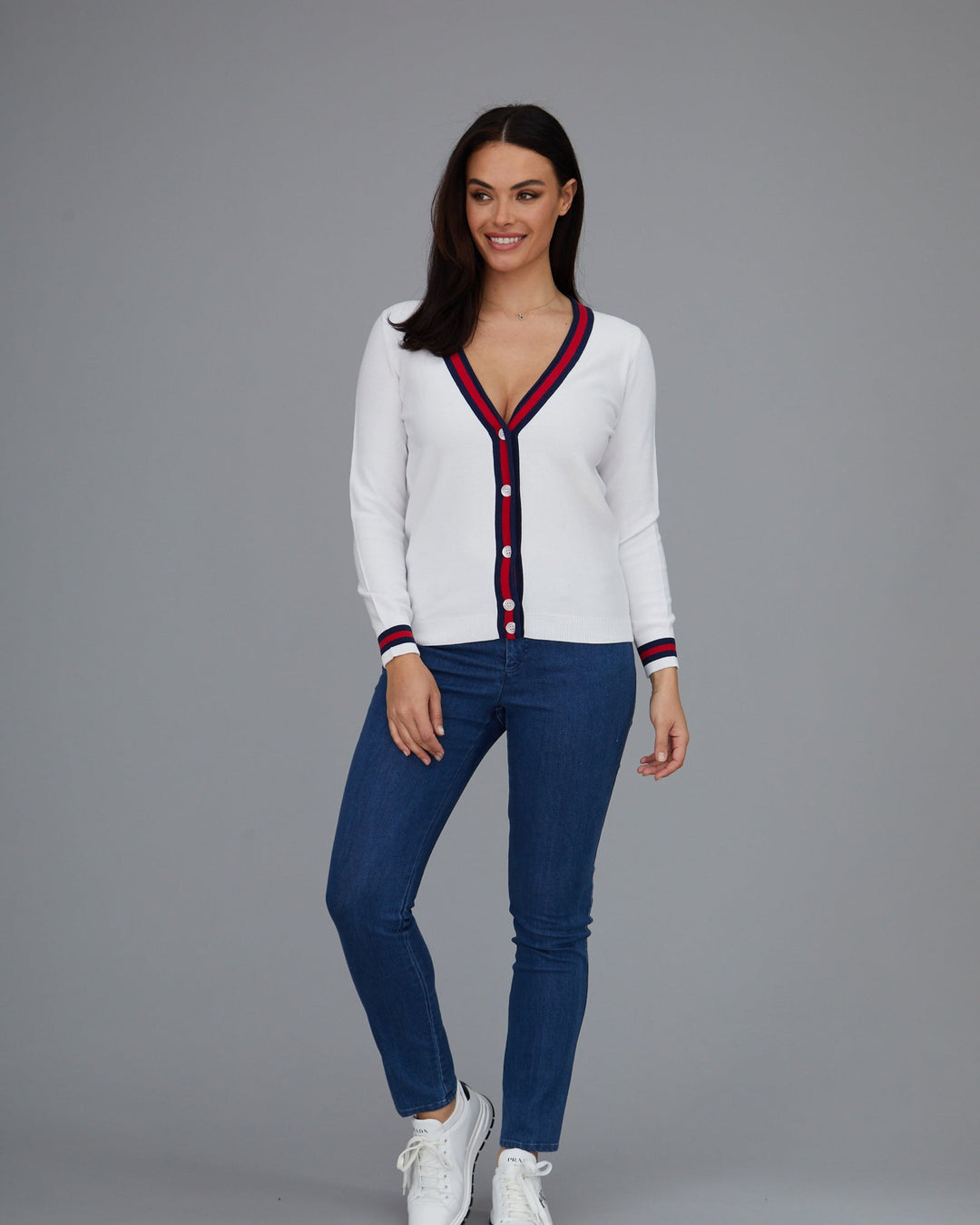 Novelty Stripe Cardigan- FINAL SALE