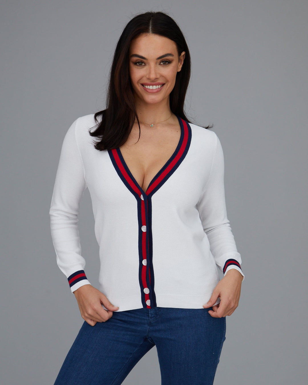 Novelty Stripe Cardigan- FINAL SALE