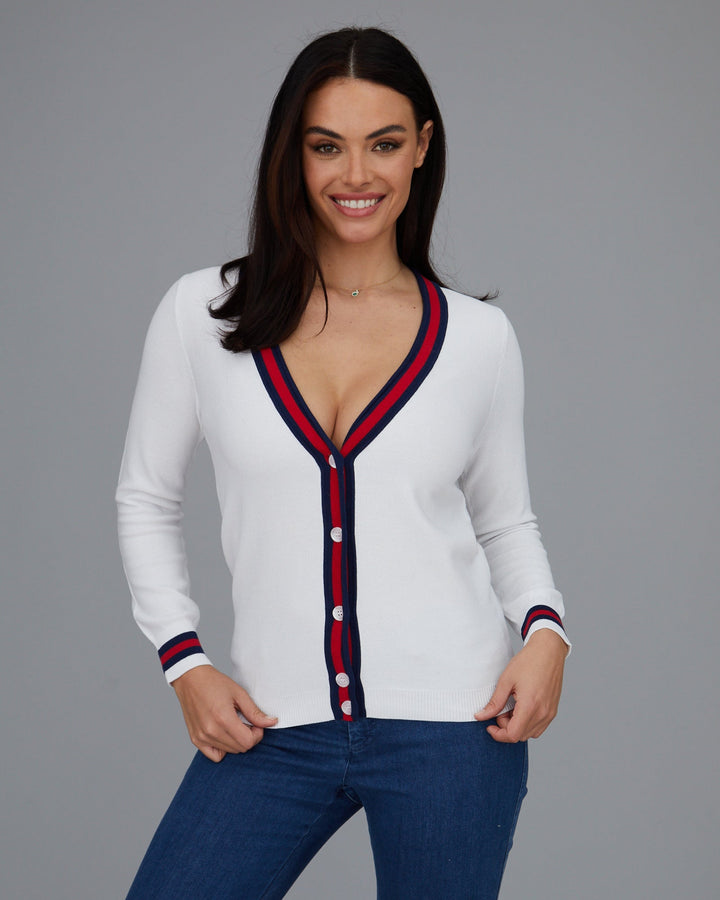 Novelty Stripe Cardigan- FINAL SALE