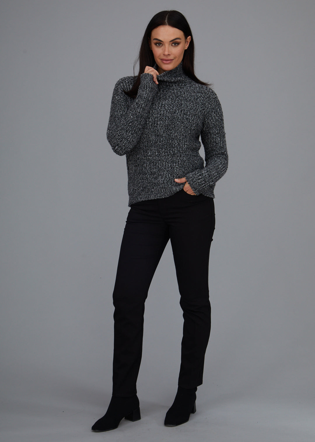 Cozy Mock Neck Sweater: FINAL SALE