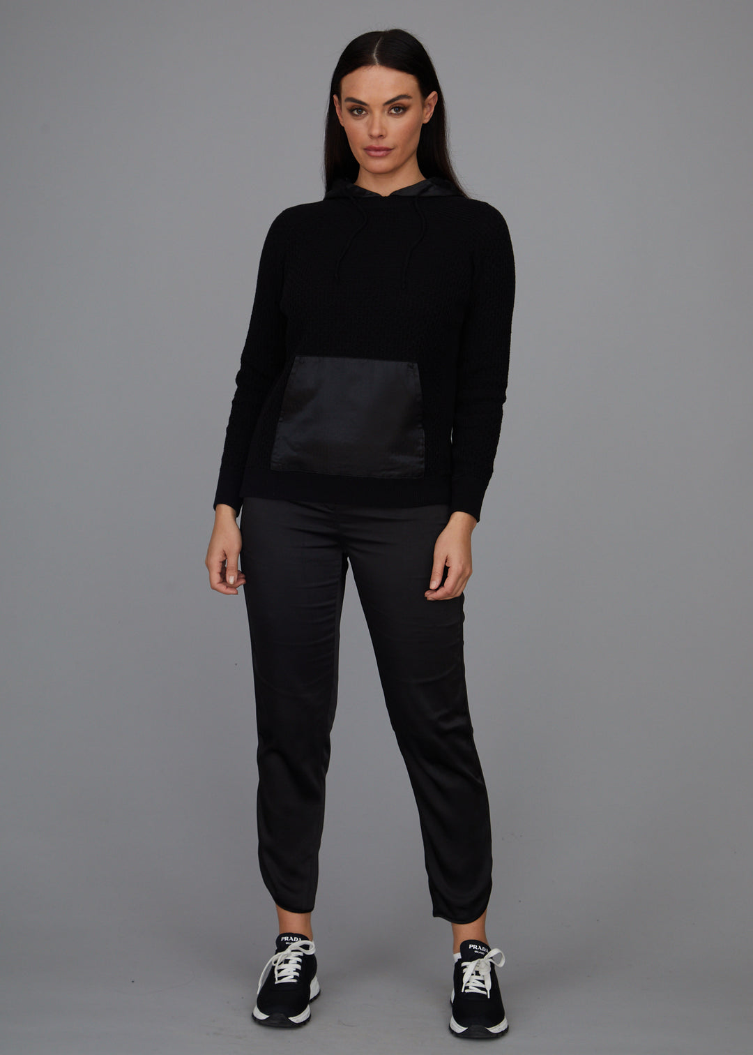 Hoody - Satin Trim: FINAL SALE