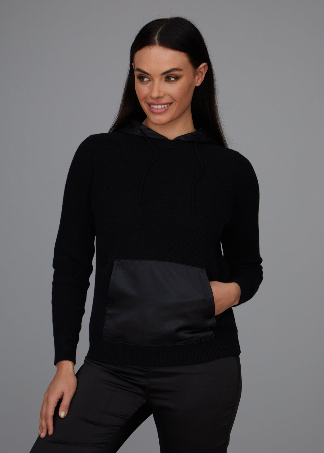 Hoody - Satin Trim: FINAL SALE