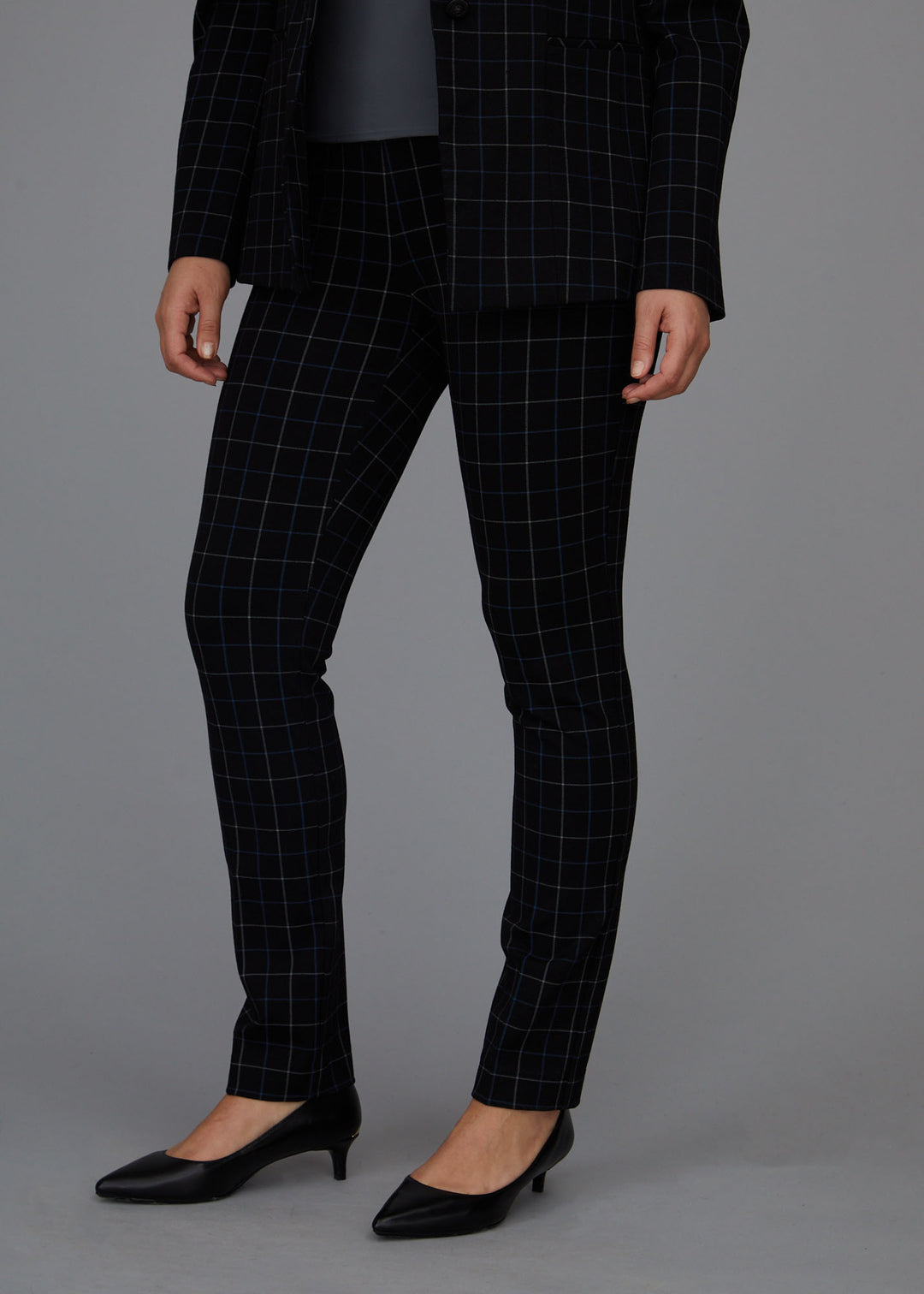 Jules Straight Leg Pant - Wall Street Plaid: FINAL SALE