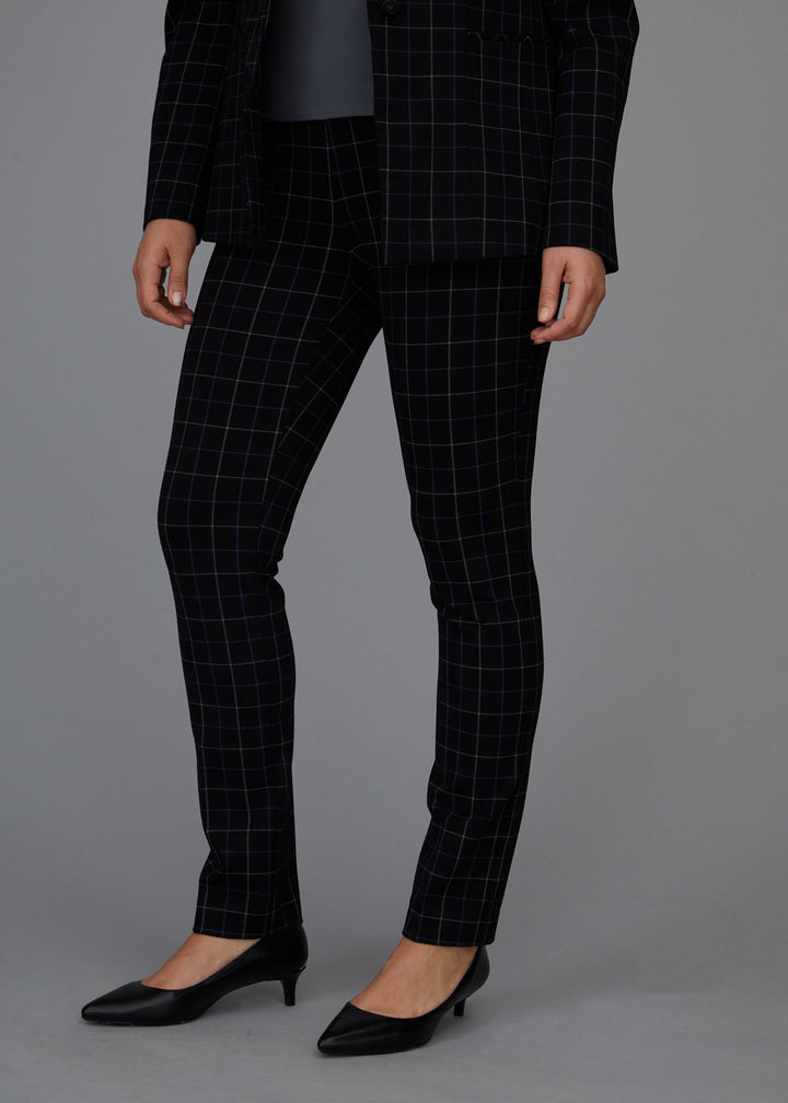 Jules Straight Leg Pant - Wall Street Plaid: FINAL SALE