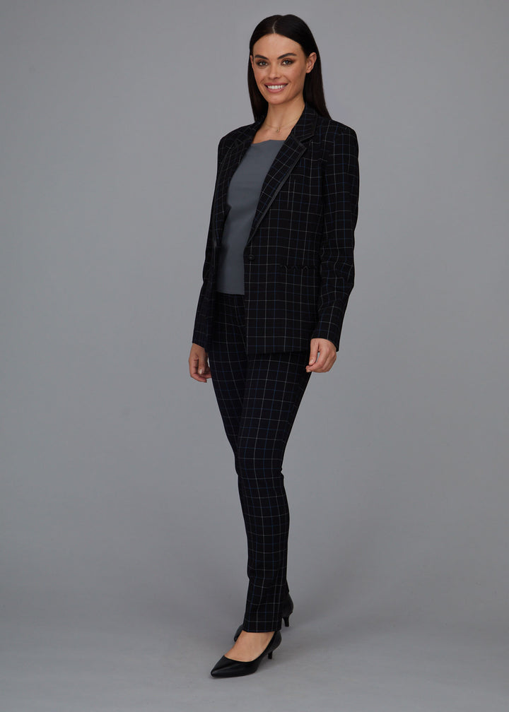 Jules Straight Leg Pant - Wall Street Plaid: FINAL SALE