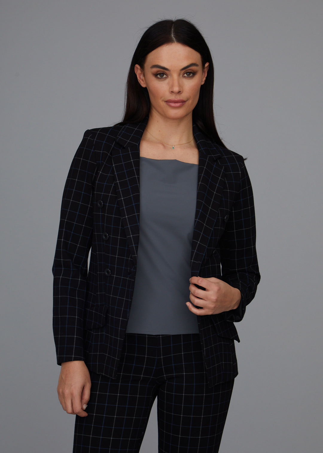 Steely 1 Button DB Jacket - Wall Street Plaid: FINAL SALE