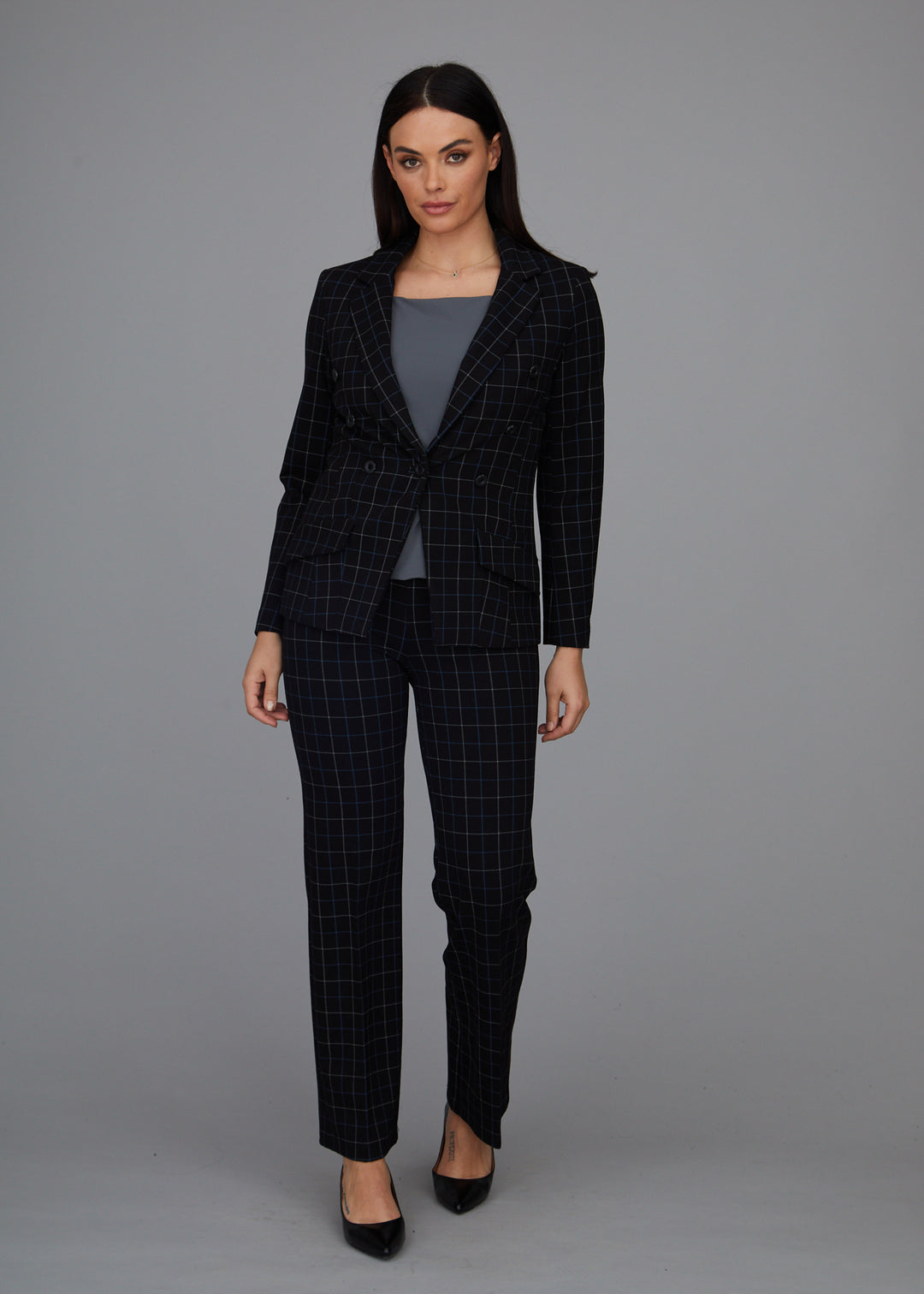 Steely 1 Button DB Jacket - Wall Street Plaid: FINAL SALE