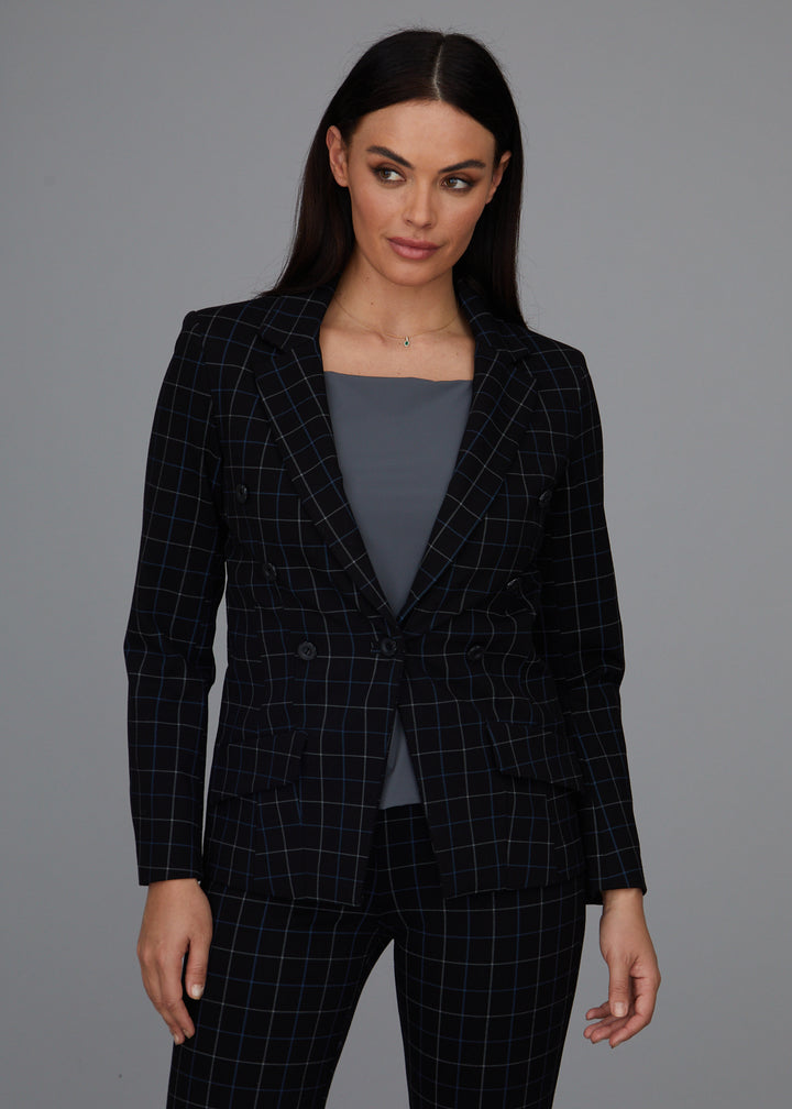 Steely 1 Button DB Jacket - Wall Street Plaid: FINAL SALE
