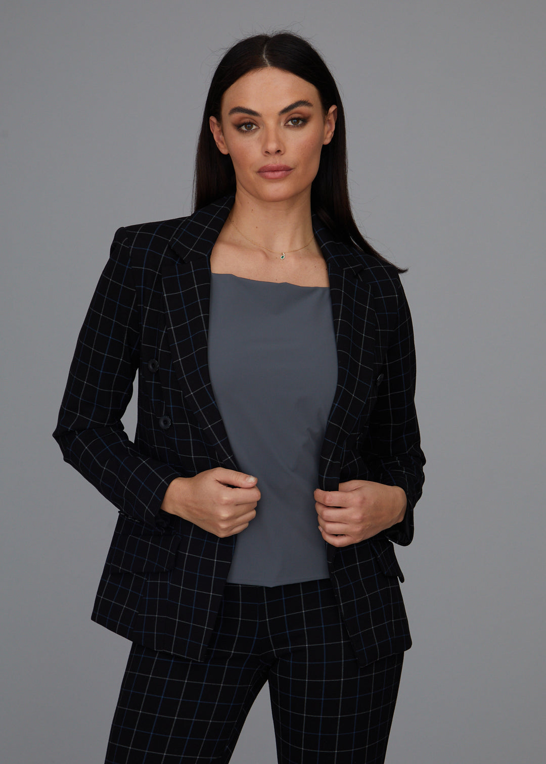 Steely 1 Button DB Jacket - Wall Street Plaid: FINAL SALE