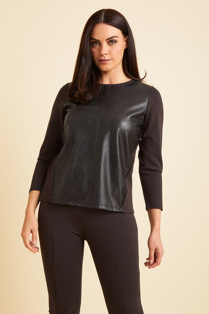 Robyn Long Sleeve Crew - Mixed Media: FINAL SALE