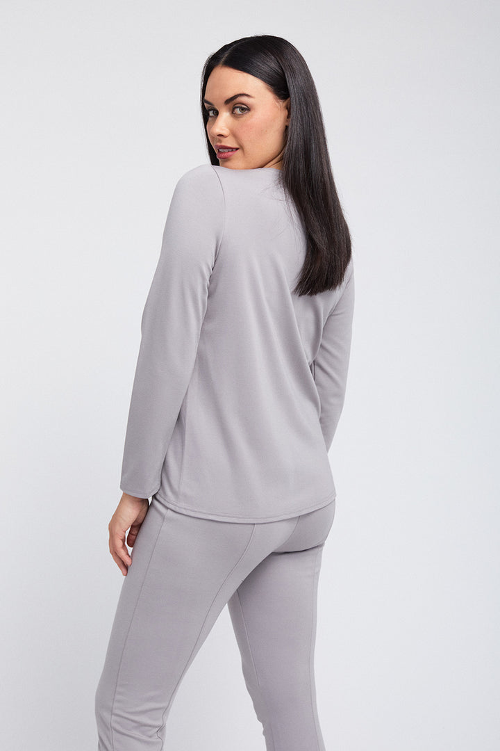 Robyn Long Sleeve Crew - Mixed Media: FINAL SALE