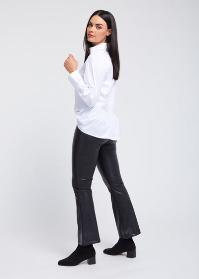 Madrid Pleated Sleeve & Cuff Opening Shirt w/ Flounce Back: FINAL SALE