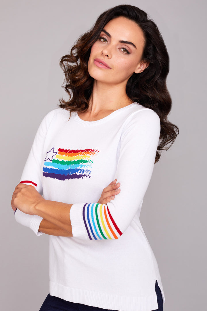 Rainbow Flag Knit Top: FINAL SALE