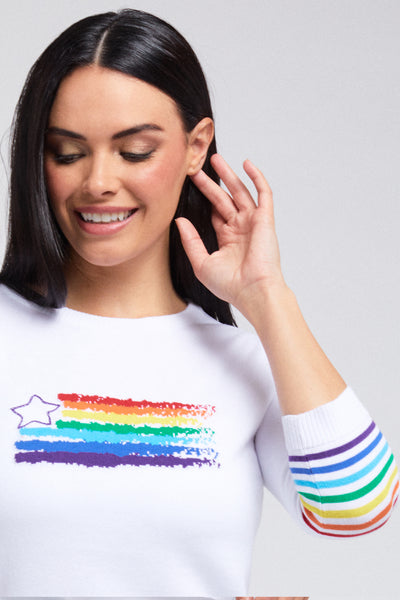 Rainbow Flag Knit Top: FINAL SALE